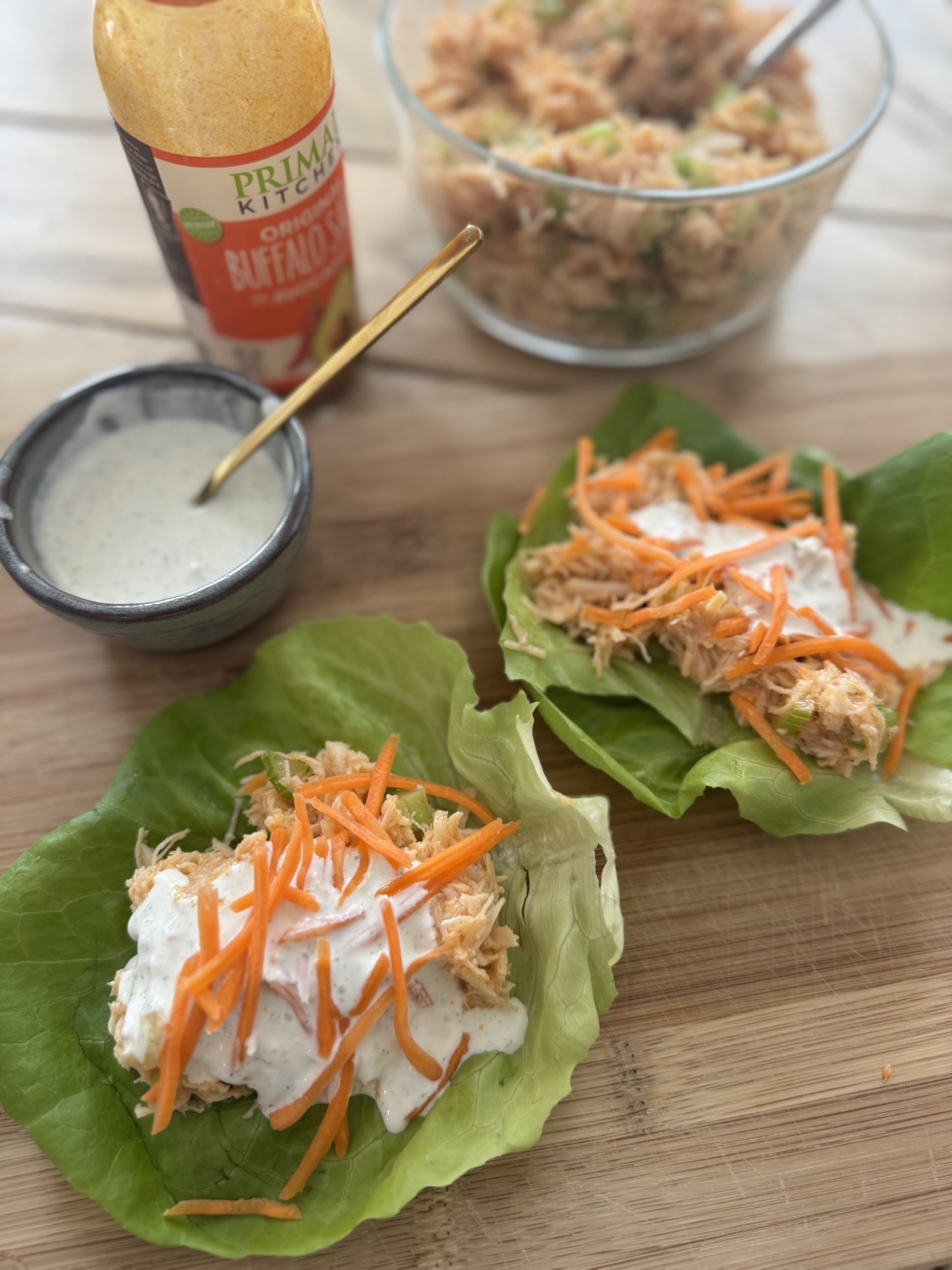 Buffalo Chicken Lettuce Wraps (High-Protein & Macro-Friendly)