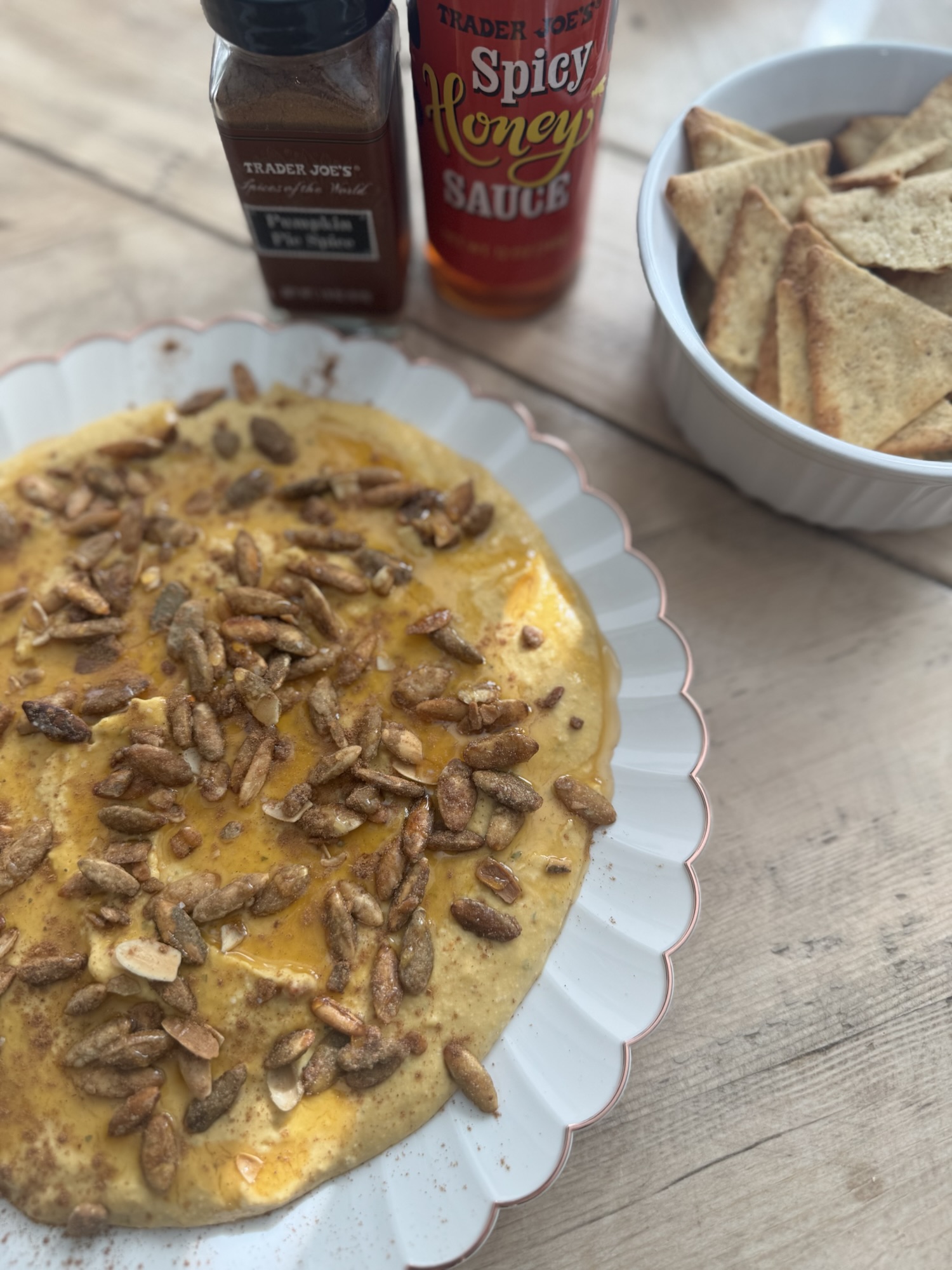 Trader Joe’s Pumpkin Hummus Dip (5-Minute Party Recipe)