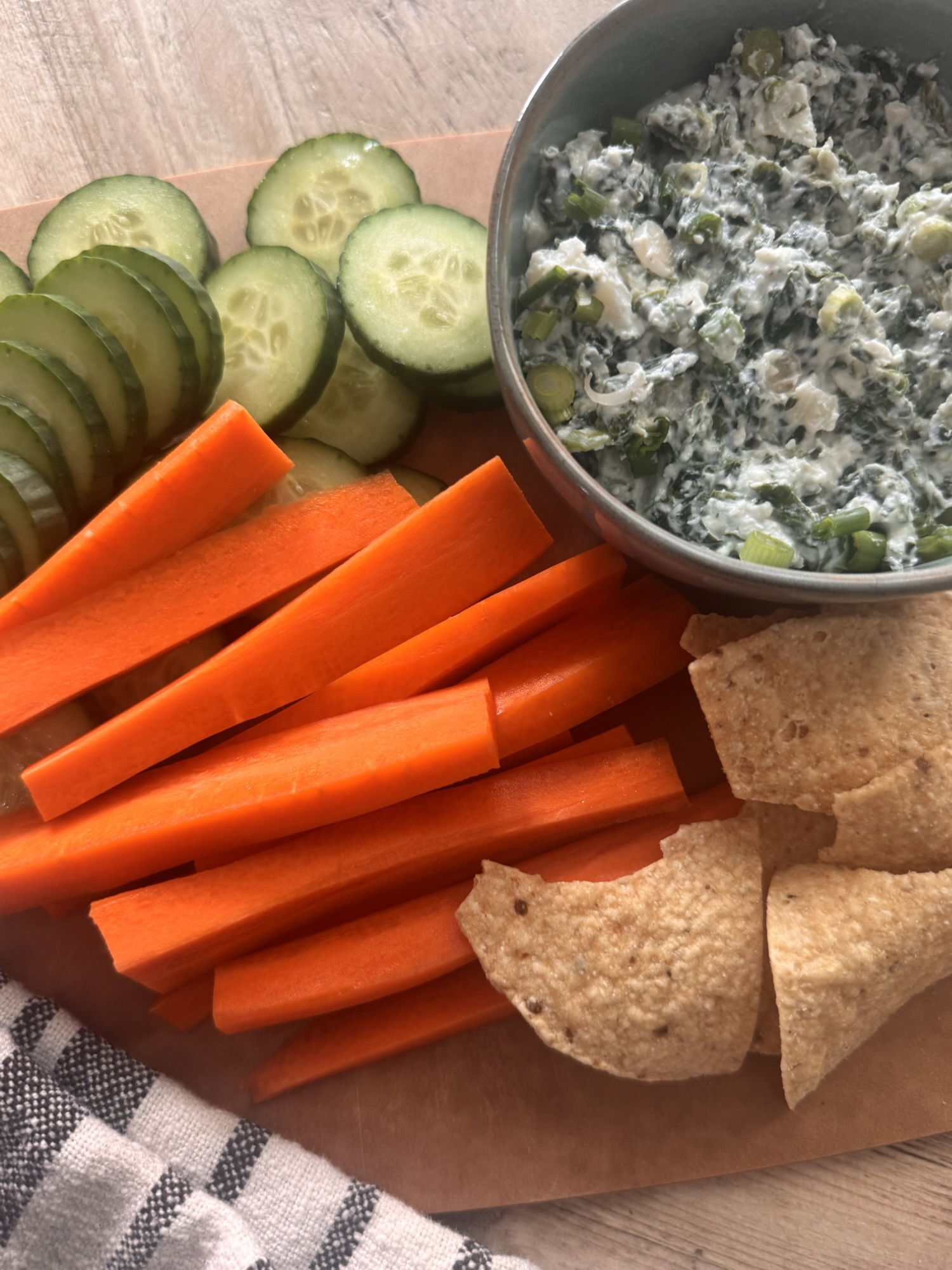 High protein spinach dip