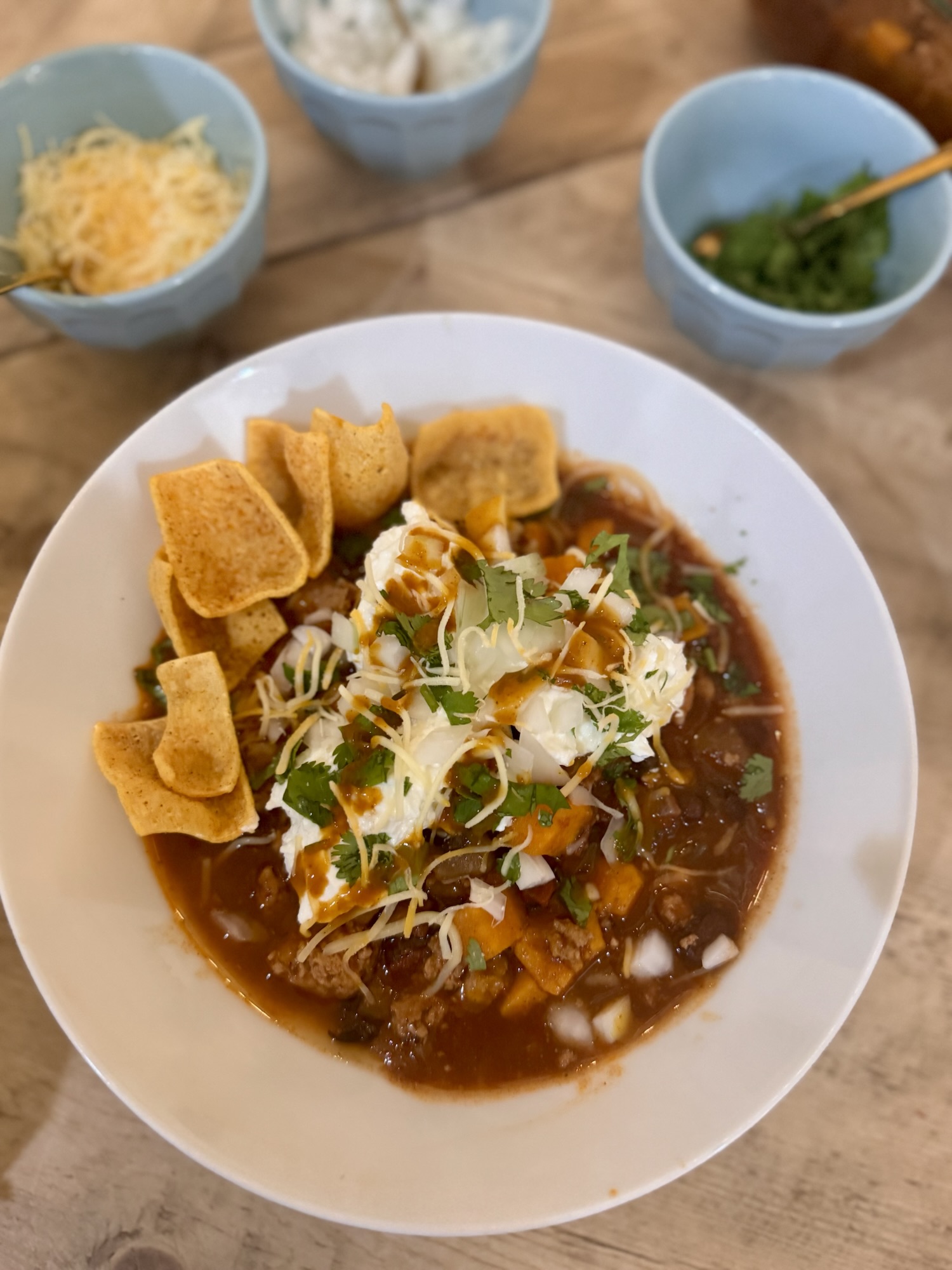 Cozy Turkey, Sweet Potato & Black Bean Chili