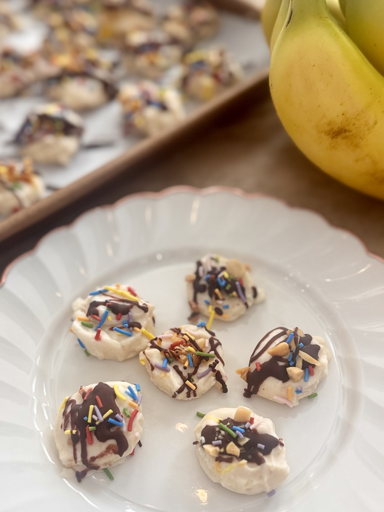 Frozen Banana Split Bites (High Protein)